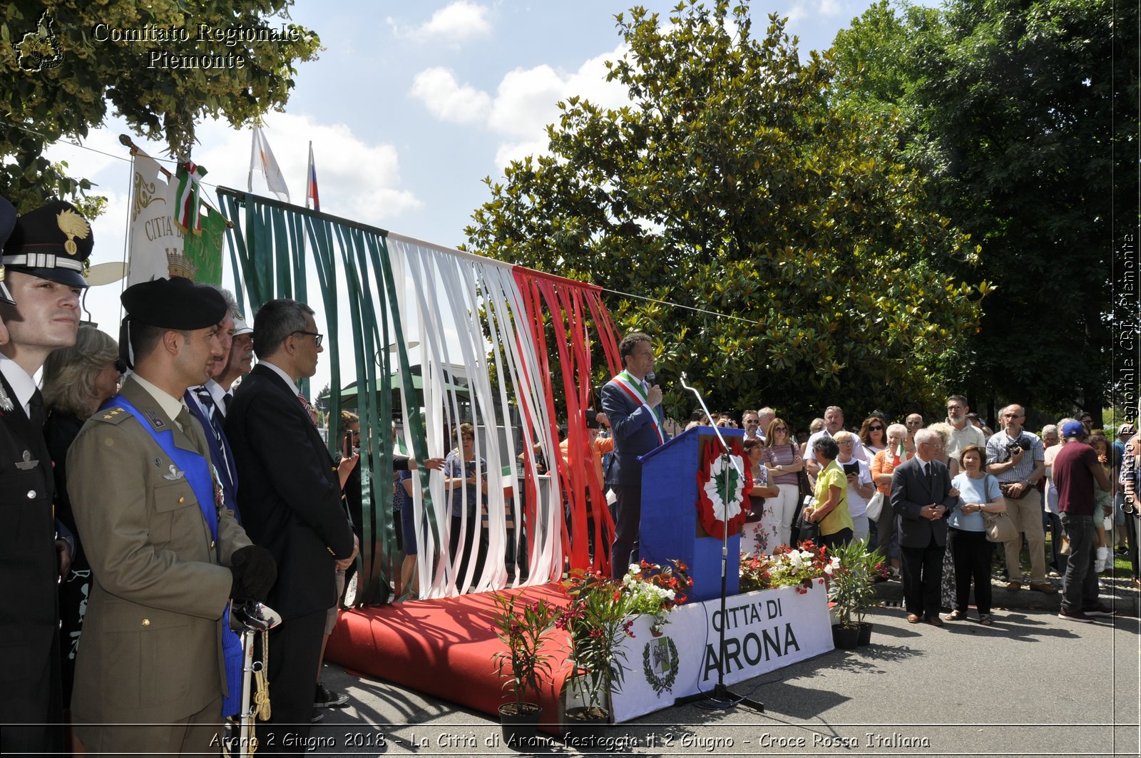 Arona 2 Giugno 2018 - La Citt di Arona festeggia il 2 Giugno - Croce Rossa Italiana- Comitato Regionale del Piemonte