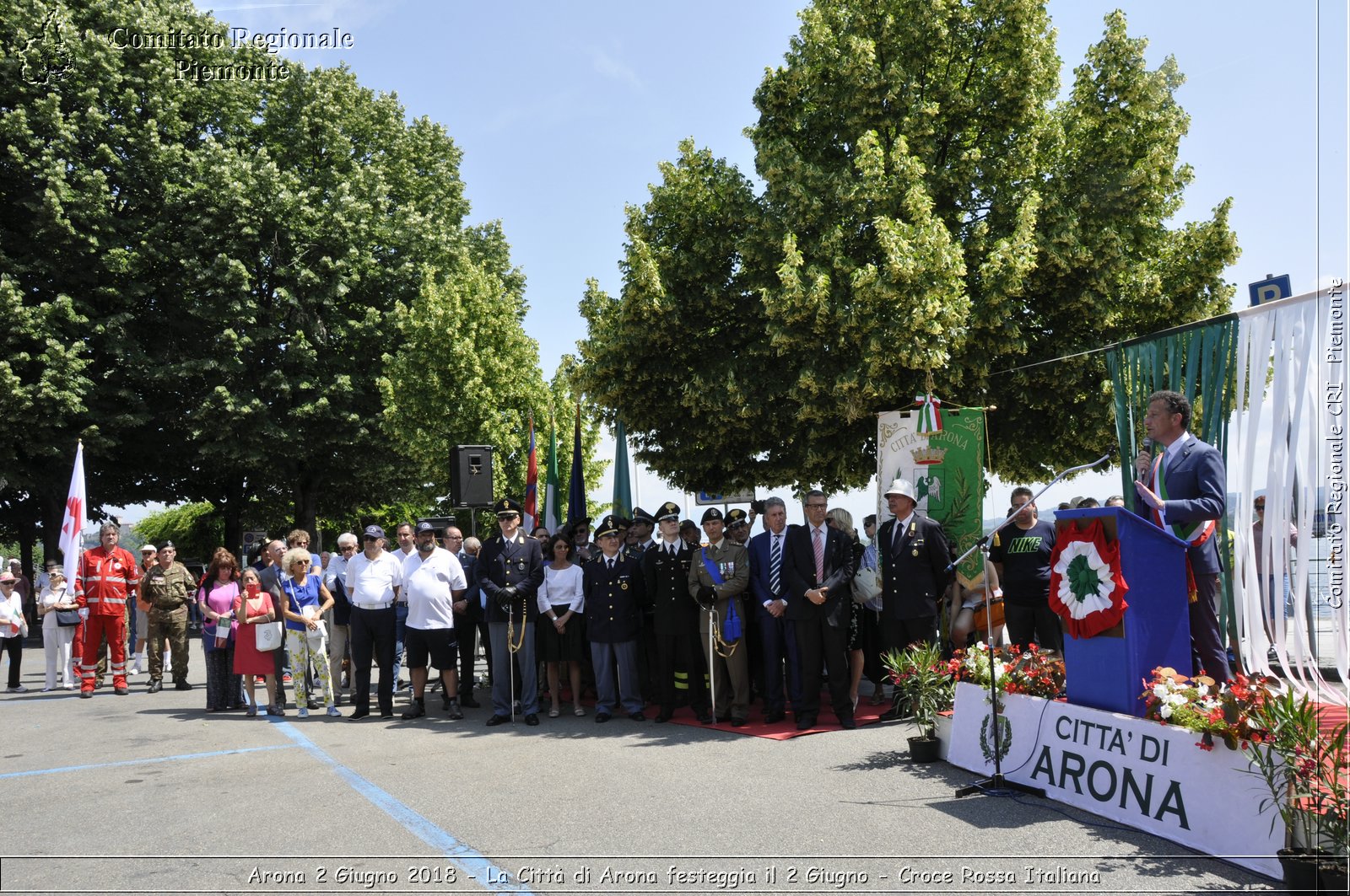 Arona 2 Giugno 2018 - La Citt di Arona festeggia il 2 Giugno - Croce Rossa Italiana- Comitato Regionale del Piemonte