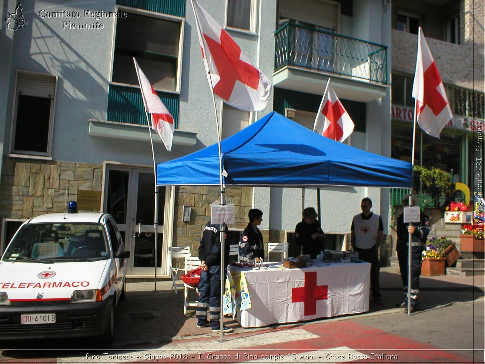 Pino Torinese 4 Giugno 2018 - Il Gruppo di Pino compie 15 Anni - Croce Rossa Italiana- Comitato Regionale del Piemonte