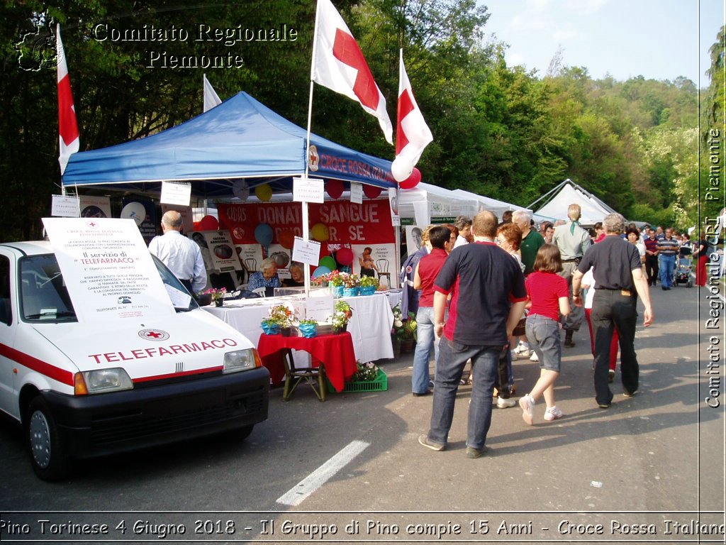 Pino Torinese 4 Giugno 2018 - Il Gruppo di Pino compie 15 Anni - Croce Rossa Italiana- Comitato Regionale del Piemonte