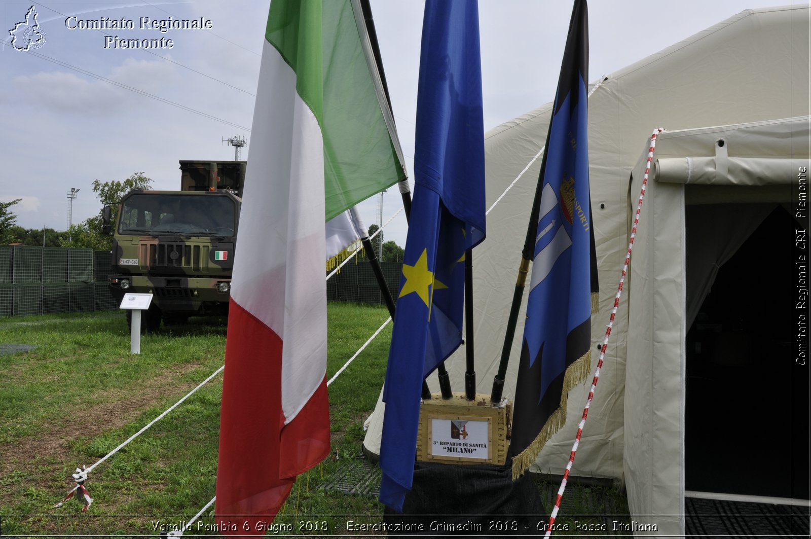 Varallo Pombia 6 Giugno 2018 - Esercitazione Crimedim 2018 - Croce Rossa Italiana- Comitato Regionale del Piemonte