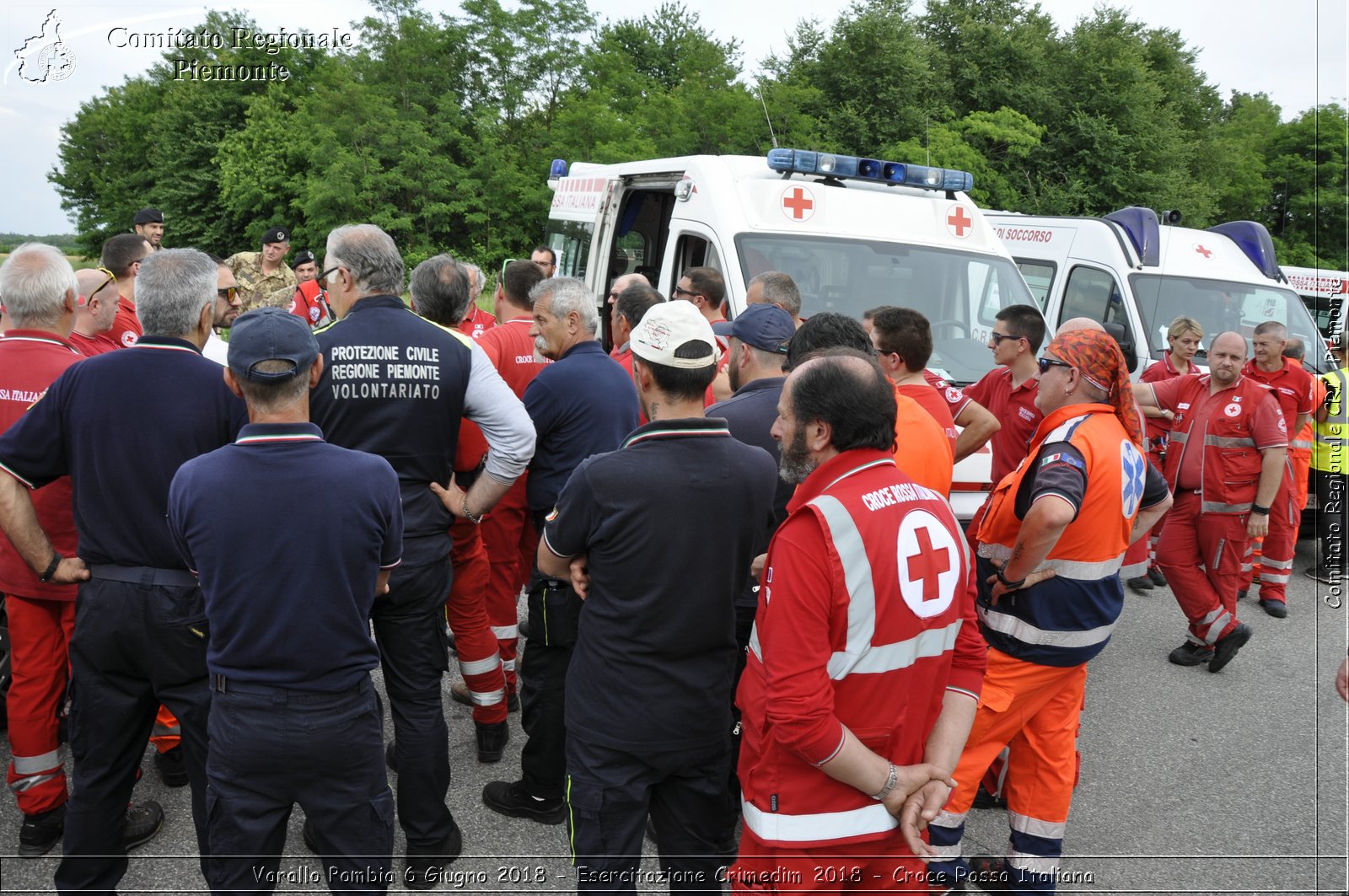 Varallo Pombia 6 Giugno 2018 - Esercitazione Crimedim 2018 - Croce Rossa Italiana- Comitato Regionale del Piemonte