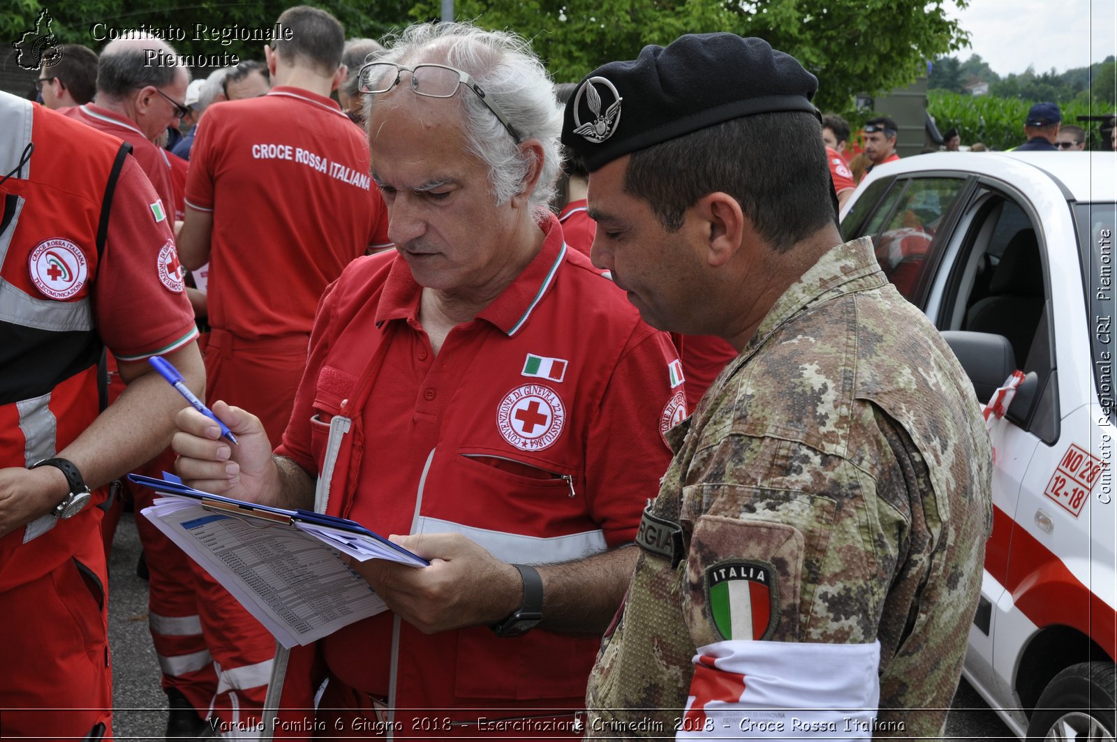 Varallo Pombia 6 Giugno 2018 - Esercitazione Crimedim 2018 - Croce Rossa Italiana- Comitato Regionale del Piemonte