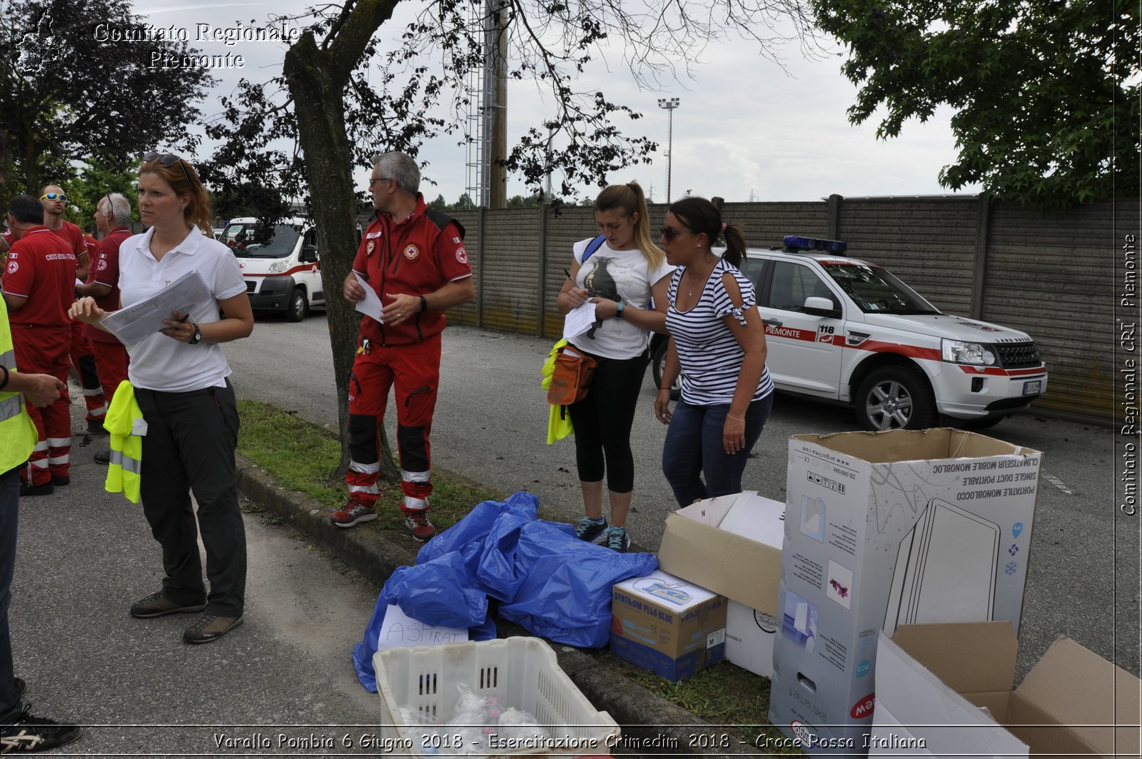 Varallo Pombia 6 Giugno 2018 - Esercitazione Crimedim 2018 - Croce Rossa Italiana- Comitato Regionale del Piemonte