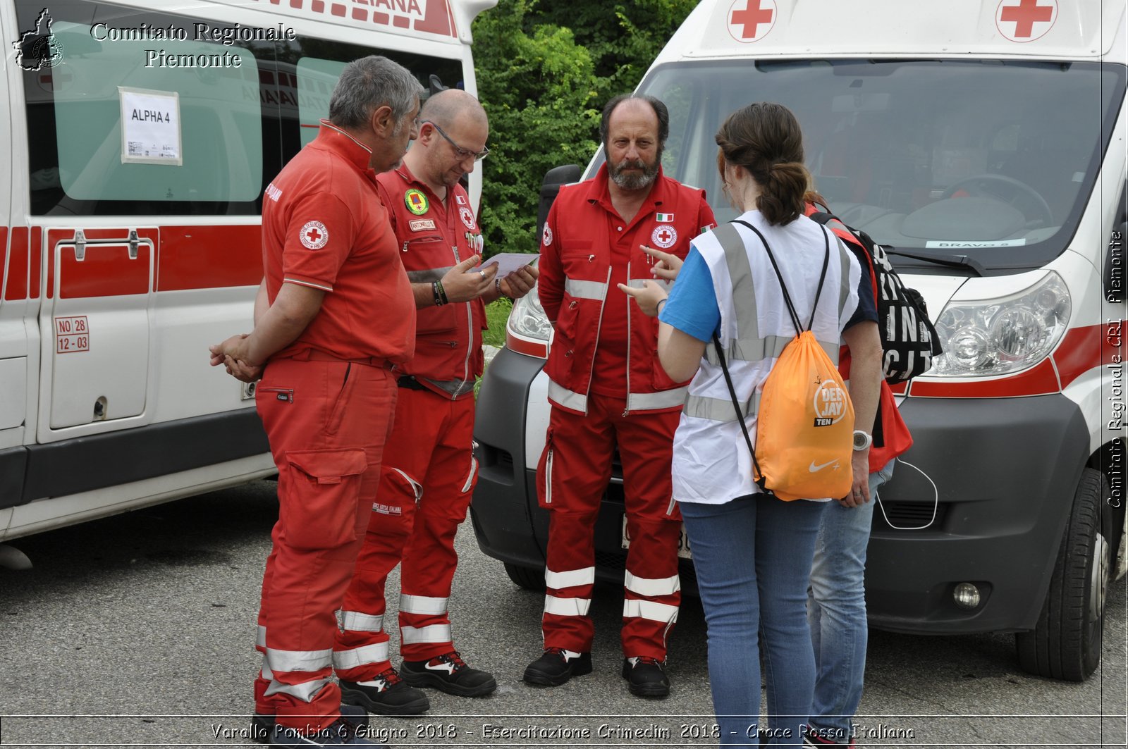 Varallo Pombia 6 Giugno 2018 - Esercitazione Crimedim 2018 - Croce Rossa Italiana- Comitato Regionale del Piemonte