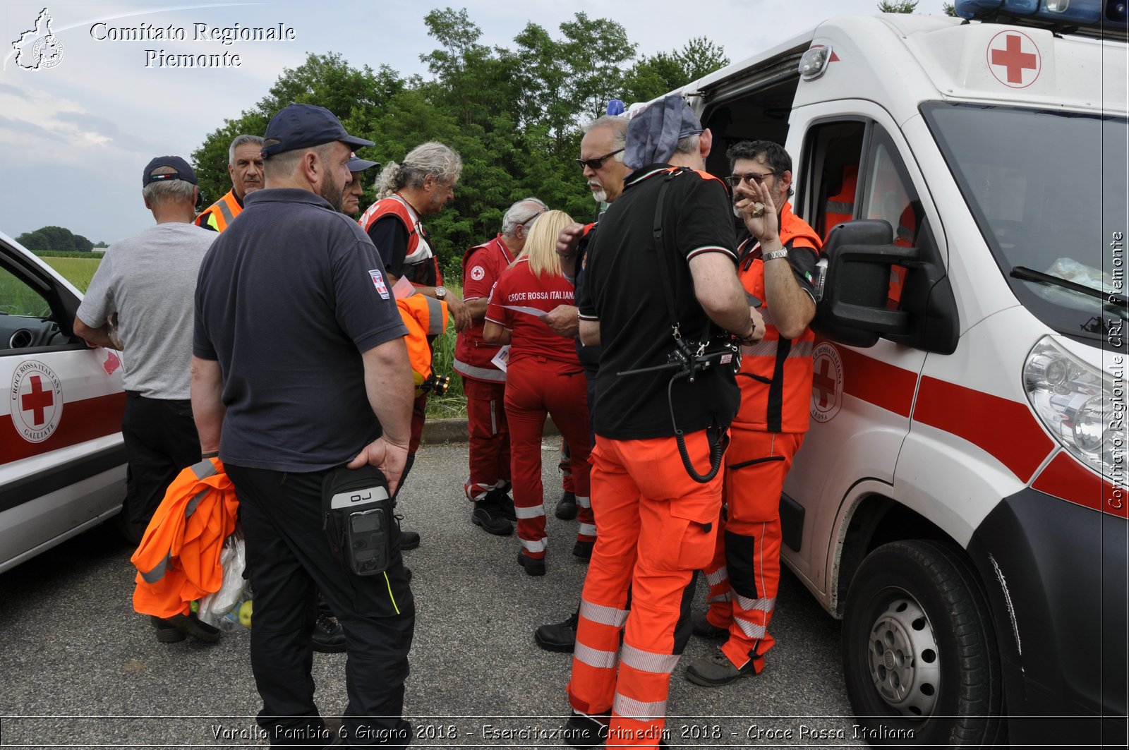 Varallo Pombia 6 Giugno 2018 - Esercitazione Crimedim 2018 - Croce Rossa Italiana- Comitato Regionale del Piemonte