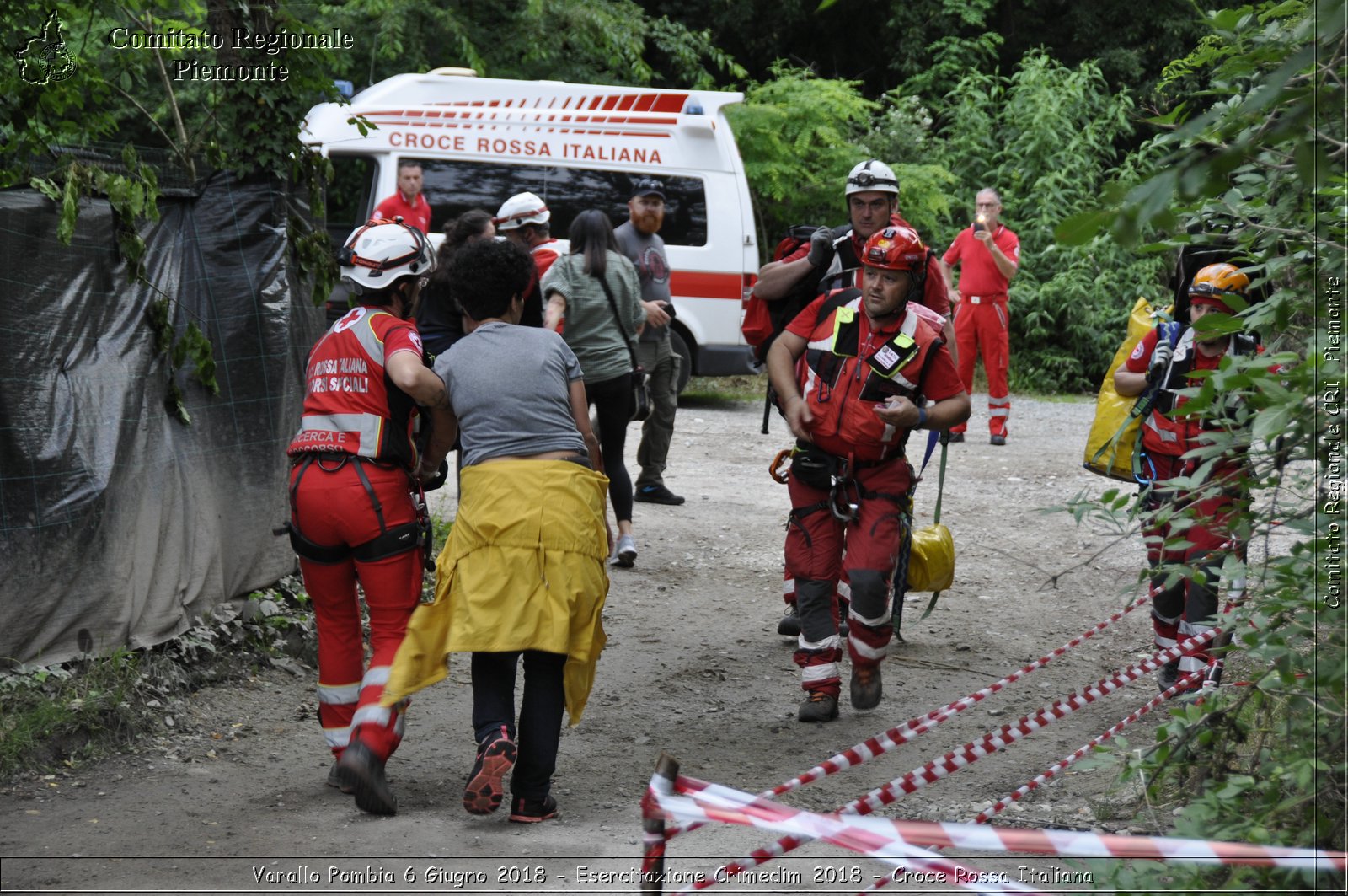 Varallo Pombia 6 Giugno 2018 - Esercitazione Crimedim 2018 - Croce Rossa Italiana- Comitato Regionale del Piemonte