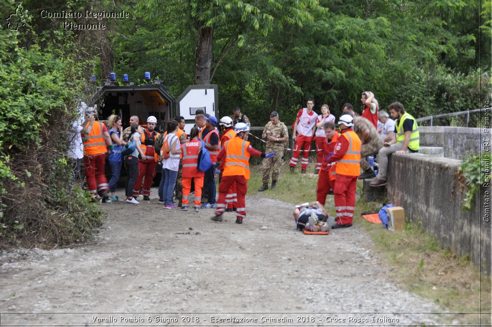 Varallo Pombia 6 Giugno 2018 - Esercitazione Crimedim 2018 - Croce Rossa Italiana- Comitato Regionale del Piemonte