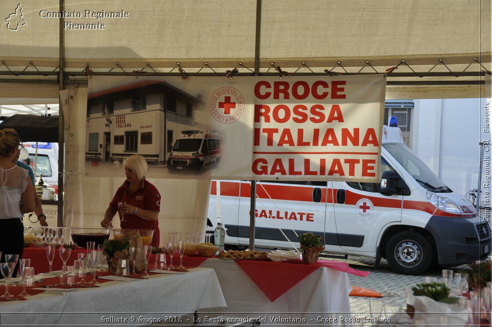 Galliate 9 Giugno 2018 - La Festa annuale del Volontario - Croce Rossa Italiana- Comitato Regionale del Piemonte