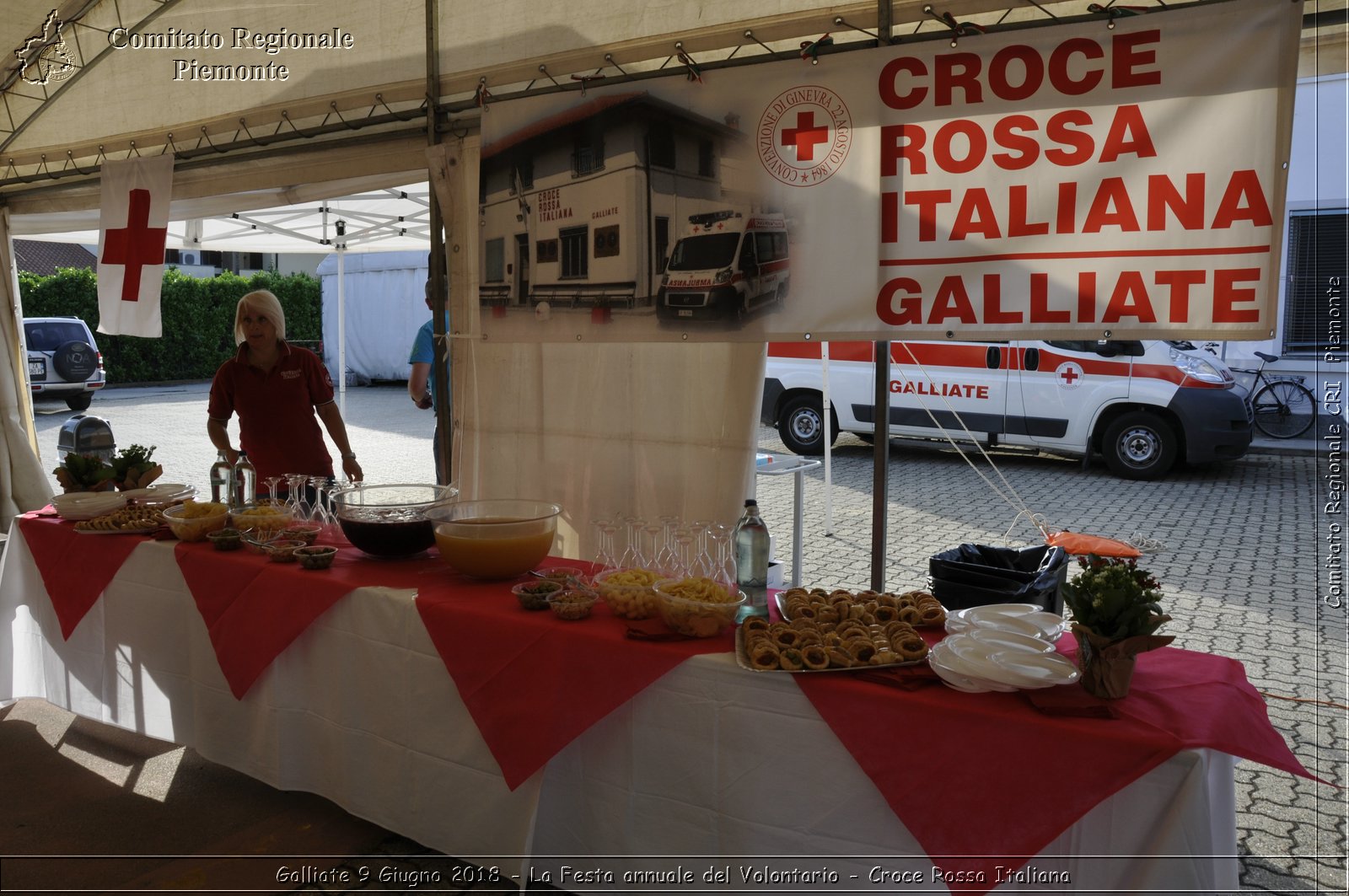 Galliate 9 Giugno 2018 - La Festa annuale del Volontario - Croce Rossa Italiana- Comitato Regionale del Piemonte