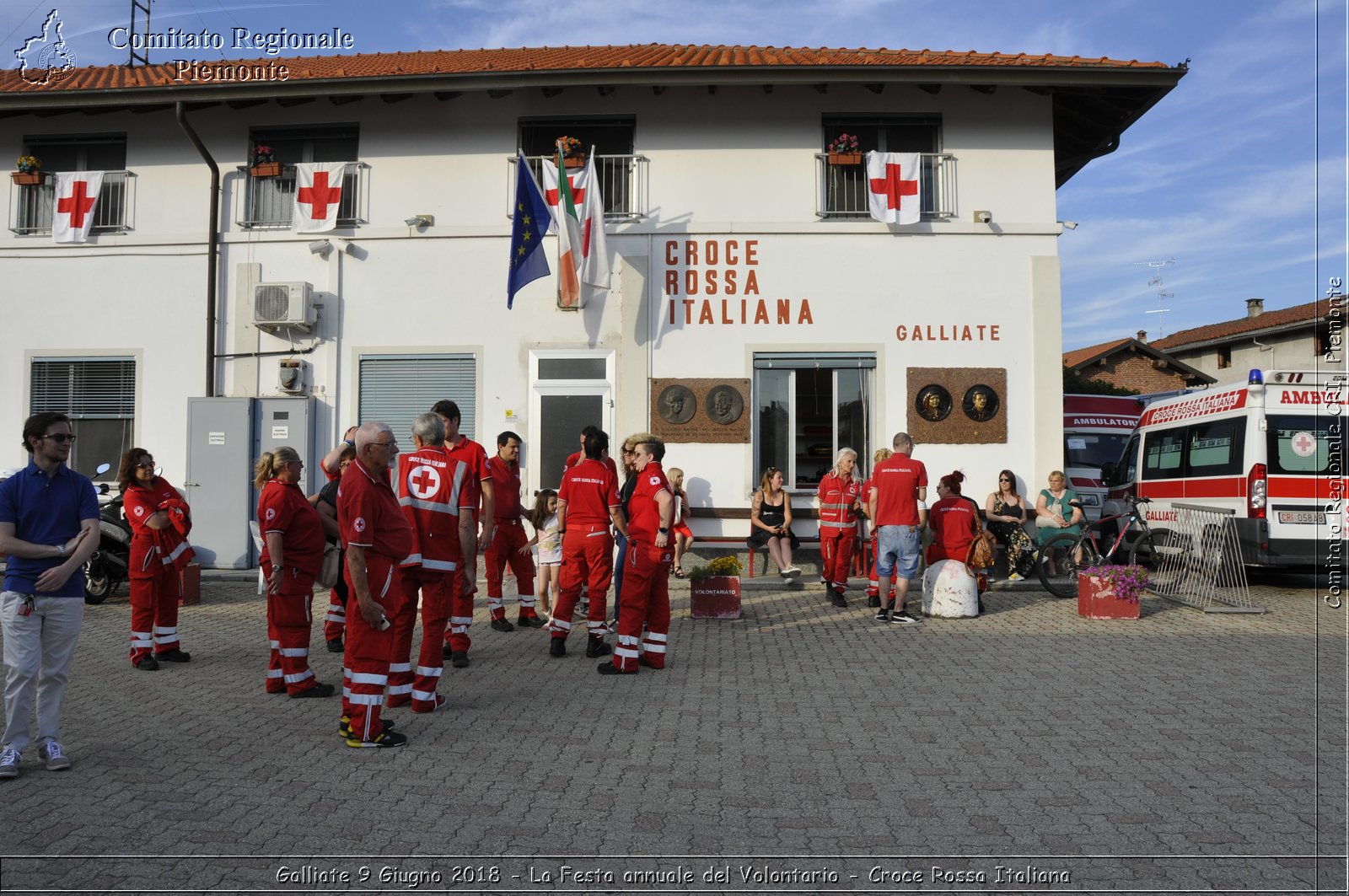 Galliate 9 Giugno 2018 - La Festa annuale del Volontario - Croce Rossa Italiana- Comitato Regionale del Piemonte