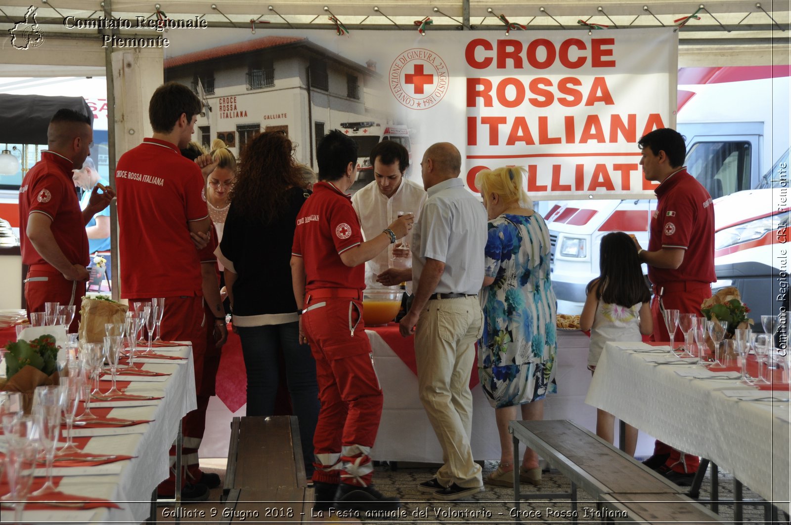 Galliate 9 Giugno 2018 - La Festa annuale del Volontario - Croce Rossa Italiana- Comitato Regionale del Piemonte