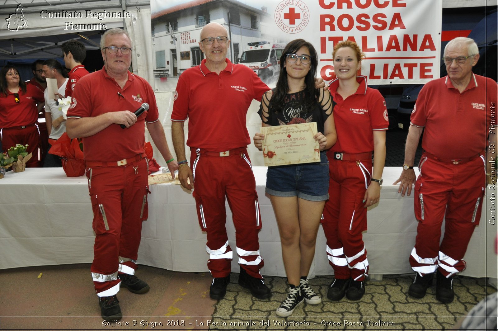 Galliate 9 Giugno 2018 - La Festa annuale del Volontario - Croce Rossa Italiana- Comitato Regionale del Piemonte