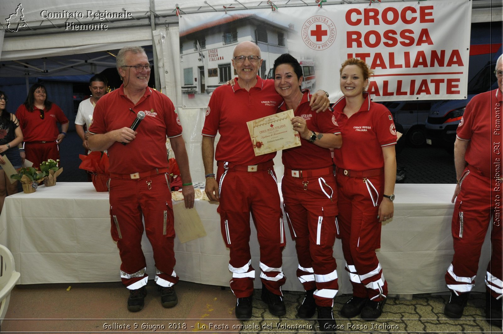 Galliate 9 Giugno 2018 - La Festa annuale del Volontario - Croce Rossa Italiana- Comitato Regionale del Piemonte