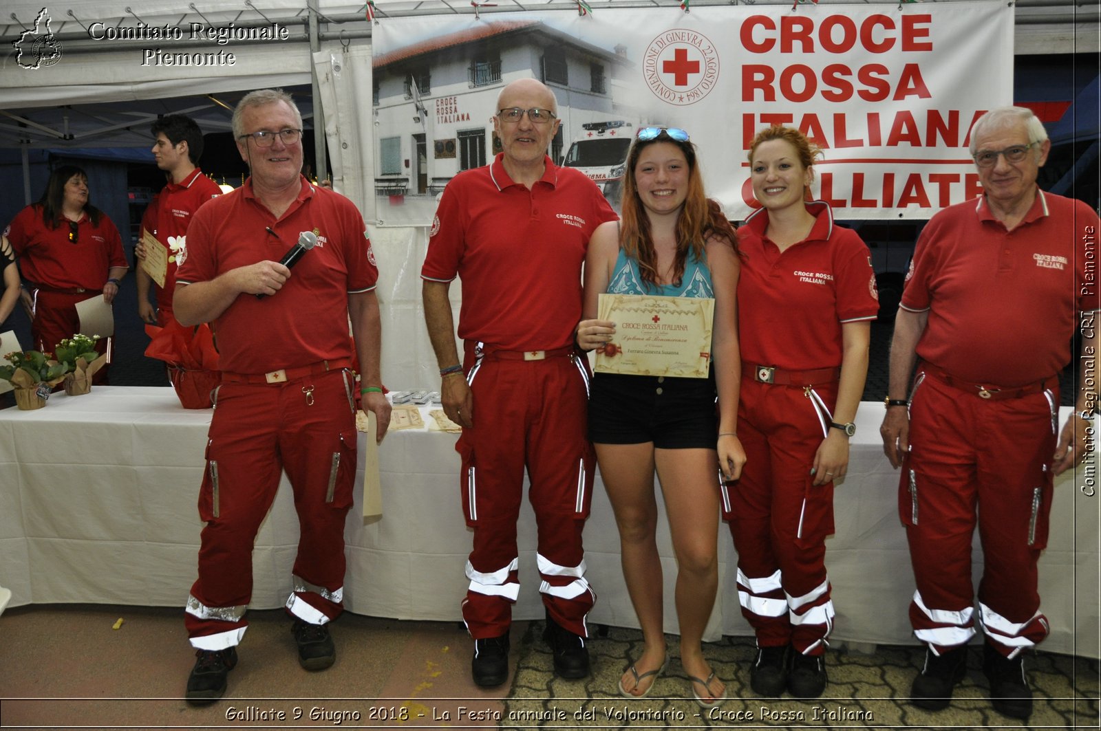 Galliate 9 Giugno 2018 - La Festa annuale del Volontario - Croce Rossa Italiana- Comitato Regionale del Piemonte