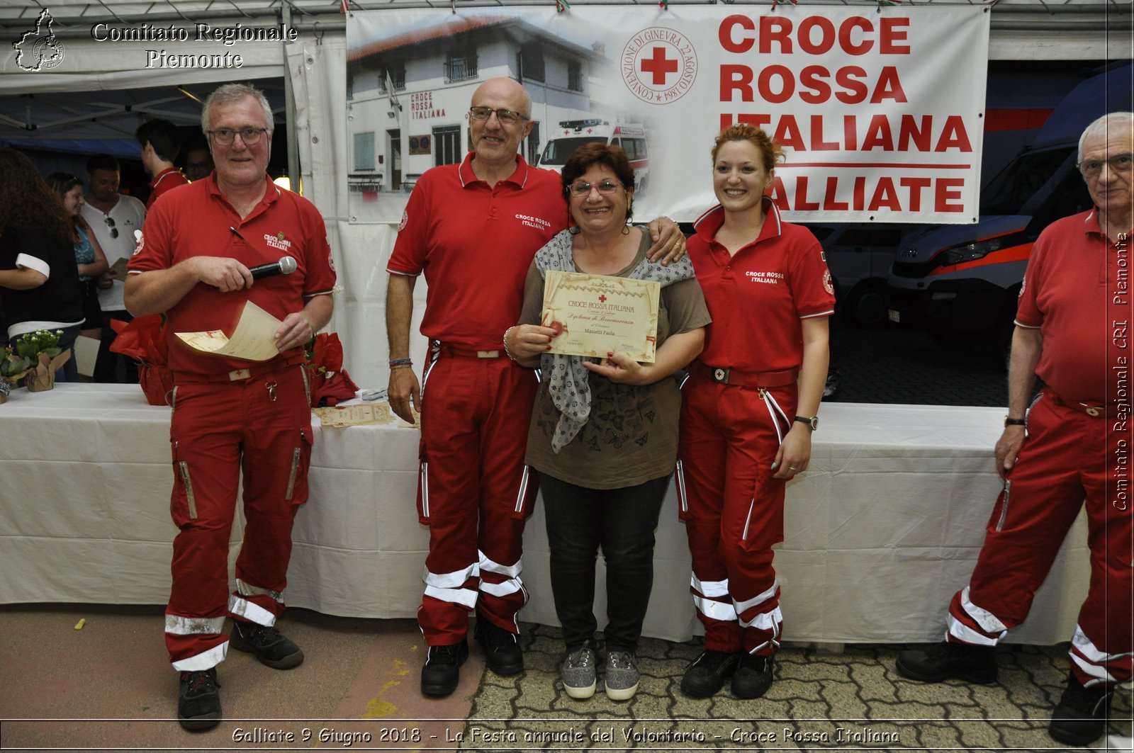 Galliate 9 Giugno 2018 - La Festa annuale del Volontario - Croce Rossa Italiana- Comitato Regionale del Piemonte