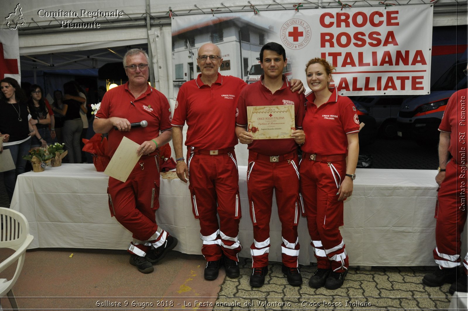 Galliate 9 Giugno 2018 - La Festa annuale del Volontario - Croce Rossa Italiana- Comitato Regionale del Piemonte