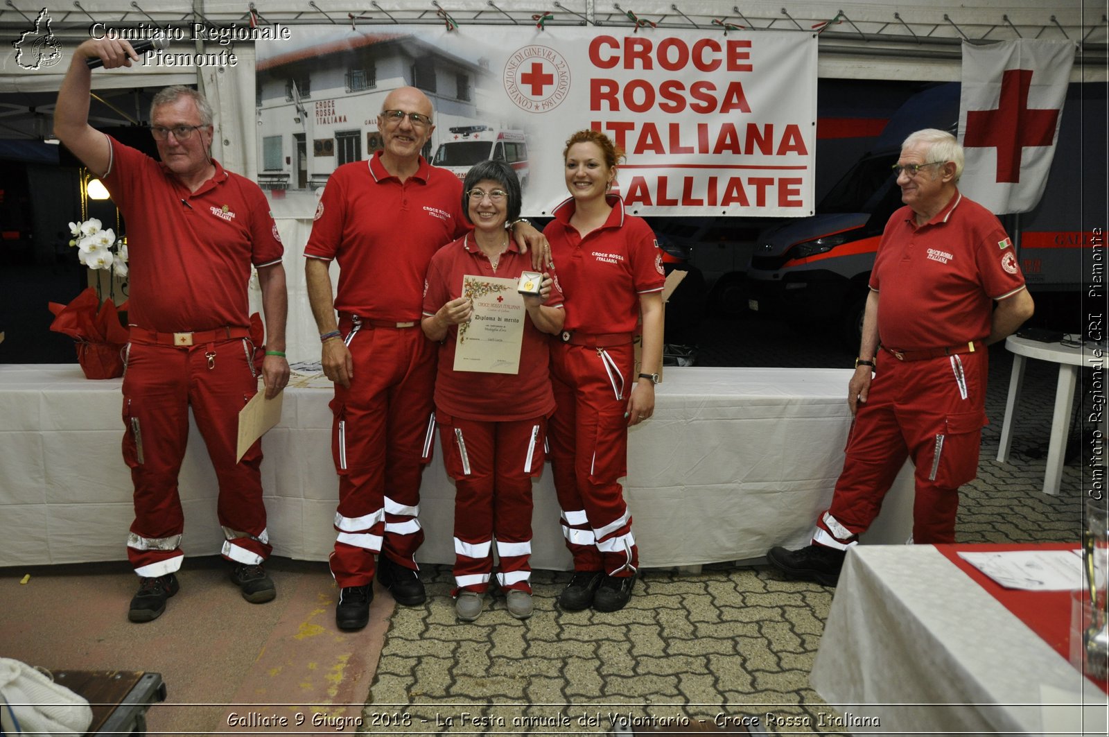 Galliate 9 Giugno 2018 - La Festa annuale del Volontario - Croce Rossa Italiana- Comitato Regionale del Piemonte