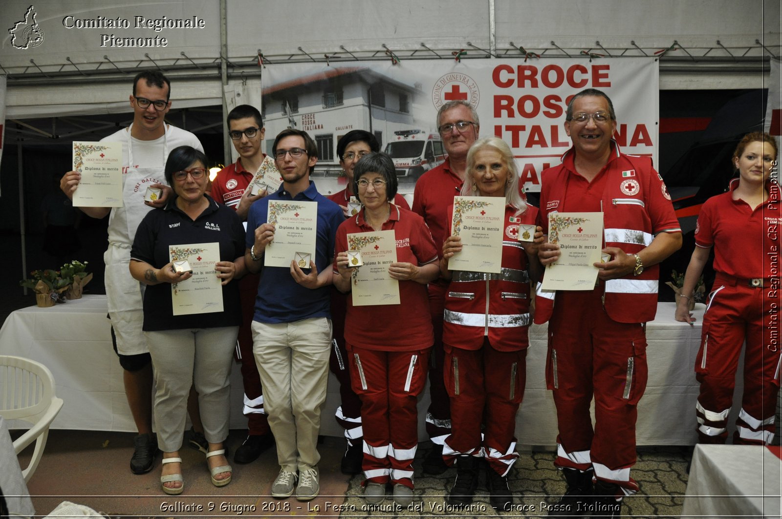 Galliate 9 Giugno 2018 - La Festa annuale del Volontario - Croce Rossa Italiana- Comitato Regionale del Piemonte