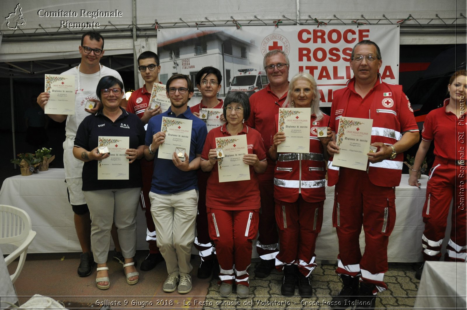 Galliate 9 Giugno 2018 - La Festa annuale del Volontario - Croce Rossa Italiana- Comitato Regionale del Piemonte