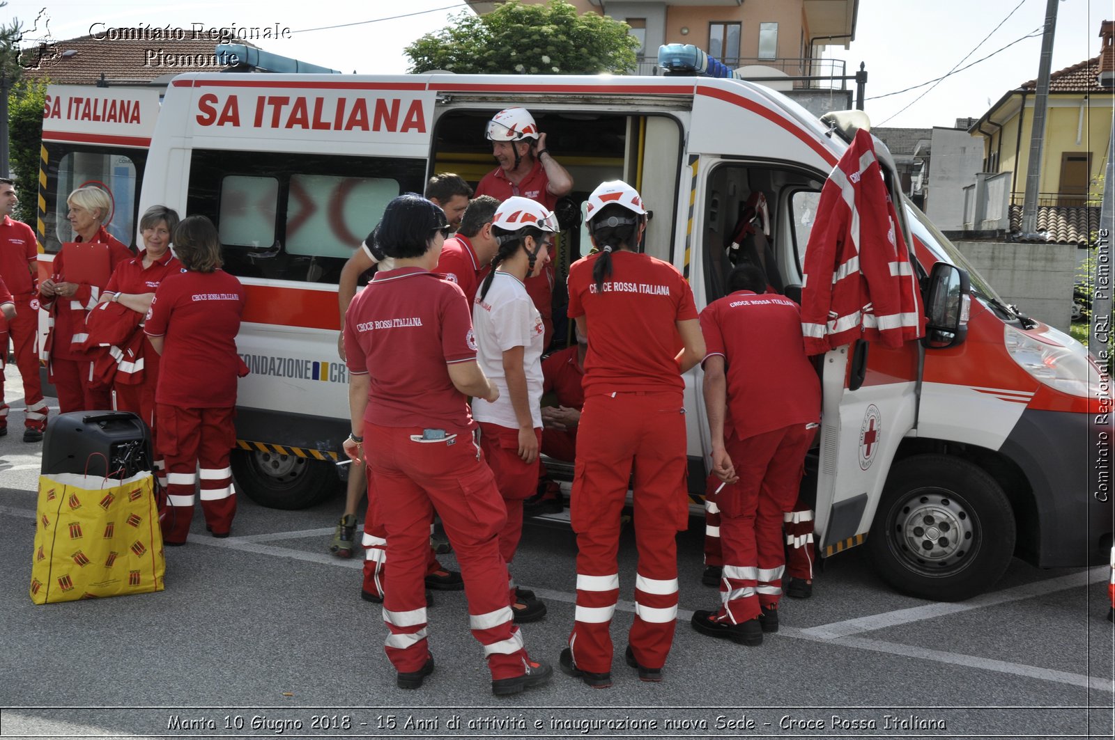 Manta 10 Giugno 2018 - 15 Anni di attivit e inaugurazione nuova Sede - Croce Rossa Italiana- Comitato Regionale del Piemonte