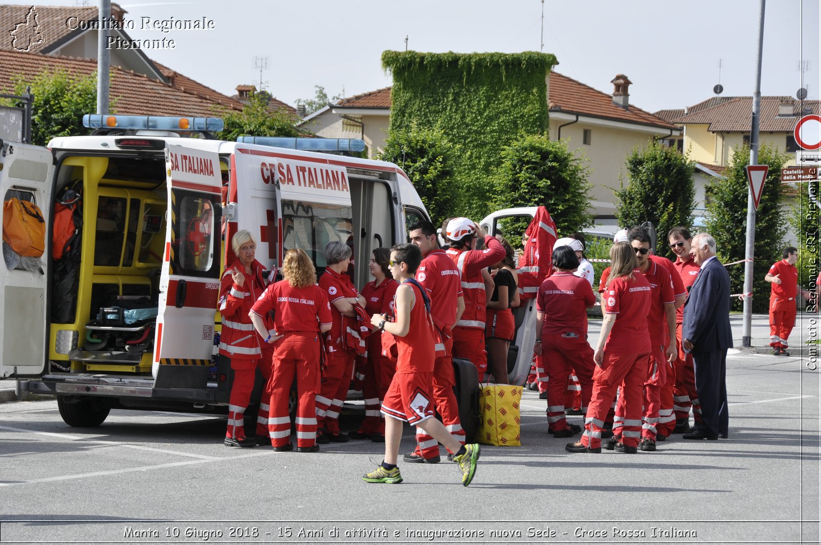 Manta 10 Giugno 2018 - 15 Anni di attivit e inaugurazione nuova Sede - Croce Rossa Italiana- Comitato Regionale del Piemonte