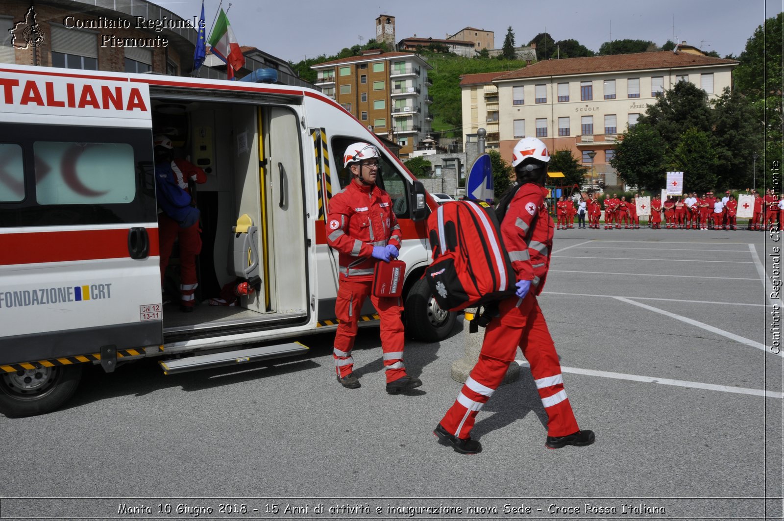 Manta 10 Giugno 2018 - 15 Anni di attivit e inaugurazione nuova Sede - Croce Rossa Italiana- Comitato Regionale del Piemonte