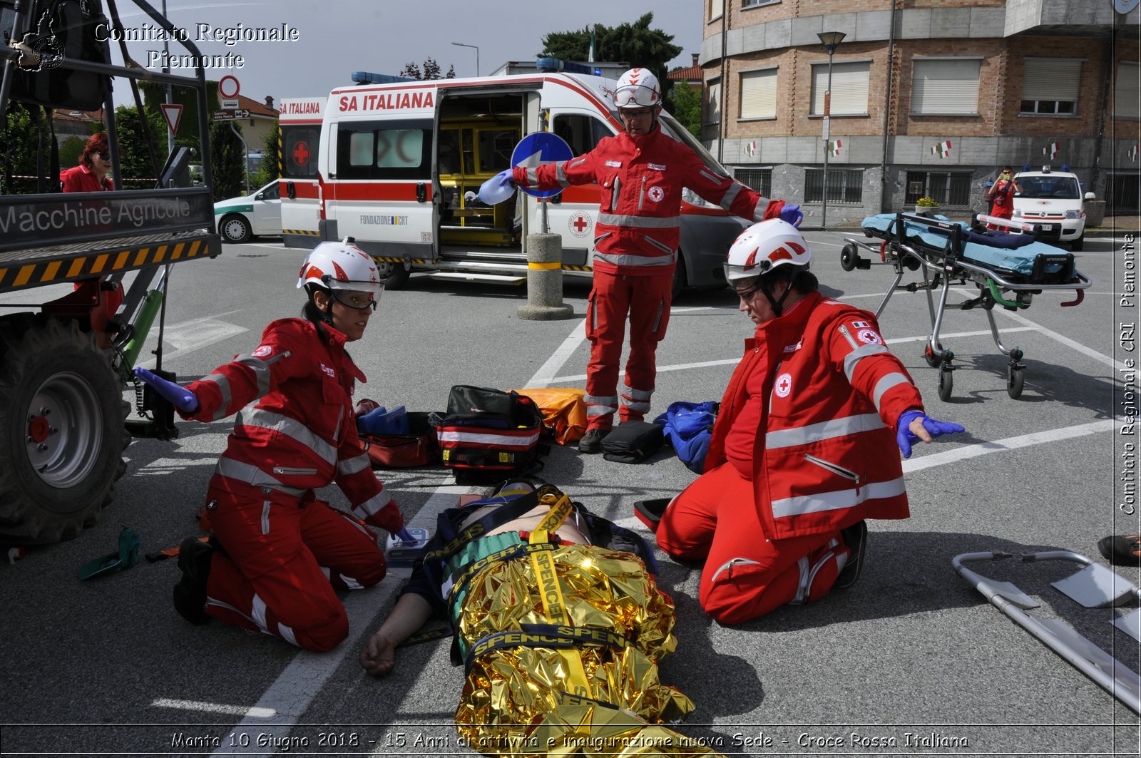 Manta 10 Giugno 2018 - 15 Anni di attivit e inaugurazione nuova Sede - Croce Rossa Italiana- Comitato Regionale del Piemonte