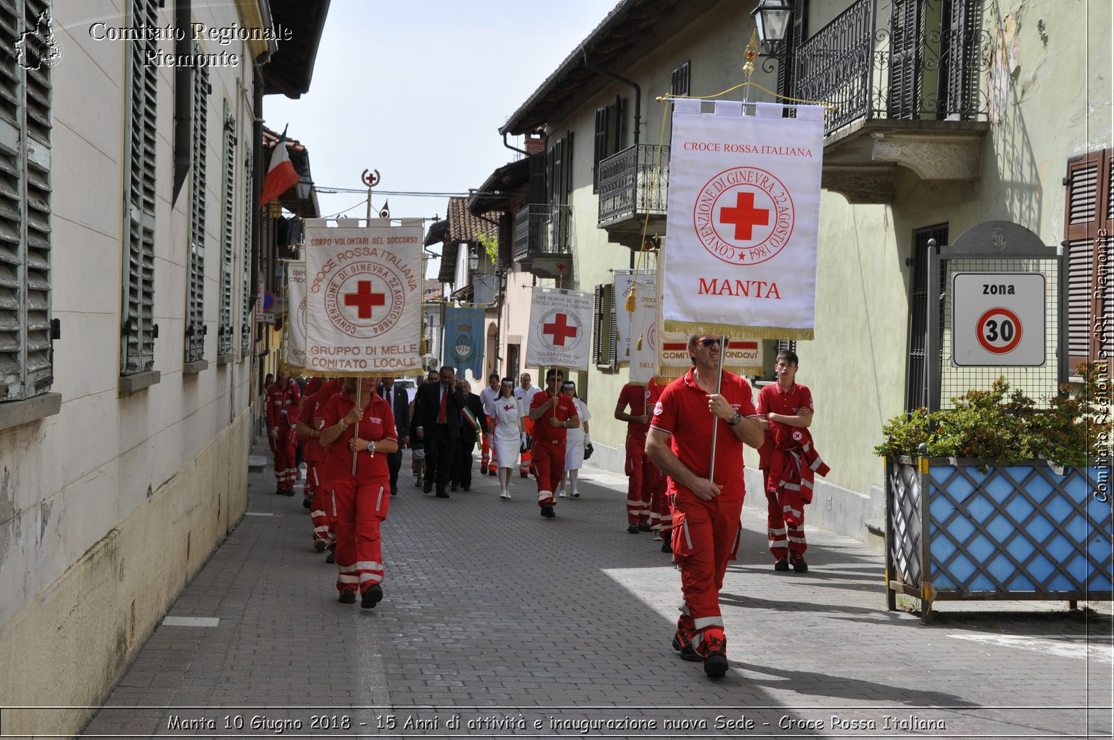 Manta 10 Giugno 2018 - 15 Anni di attivit e inaugurazione nuova Sede - Croce Rossa Italiana- Comitato Regionale del Piemonte