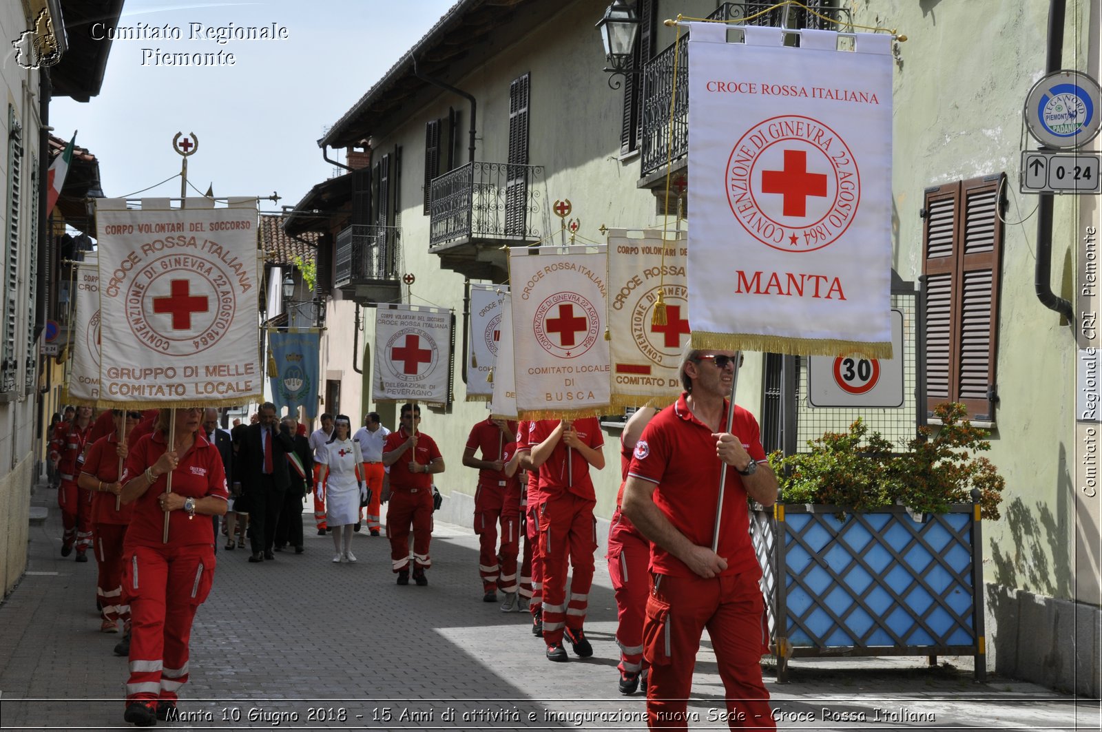 Manta 10 Giugno 2018 - 15 Anni di attivit e inaugurazione nuova Sede - Croce Rossa Italiana- Comitato Regionale del Piemonte