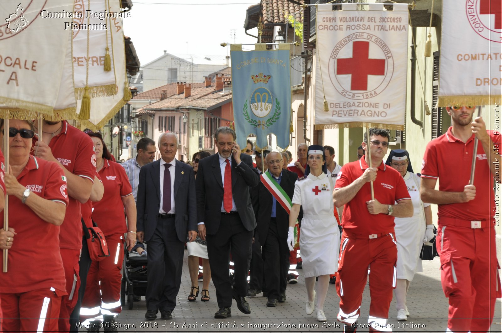 Manta 10 Giugno 2018 - 15 Anni di attivit e inaugurazione nuova Sede - Croce Rossa Italiana- Comitato Regionale del Piemonte