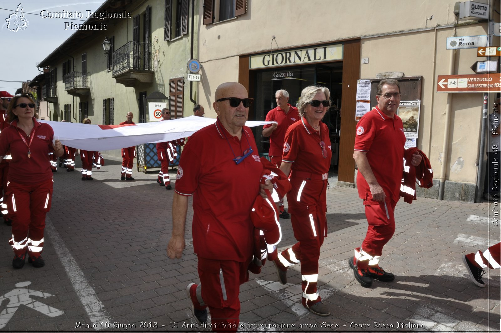 Manta 10 Giugno 2018 - 15 Anni di attivit e inaugurazione nuova Sede - Croce Rossa Italiana- Comitato Regionale del Piemonte