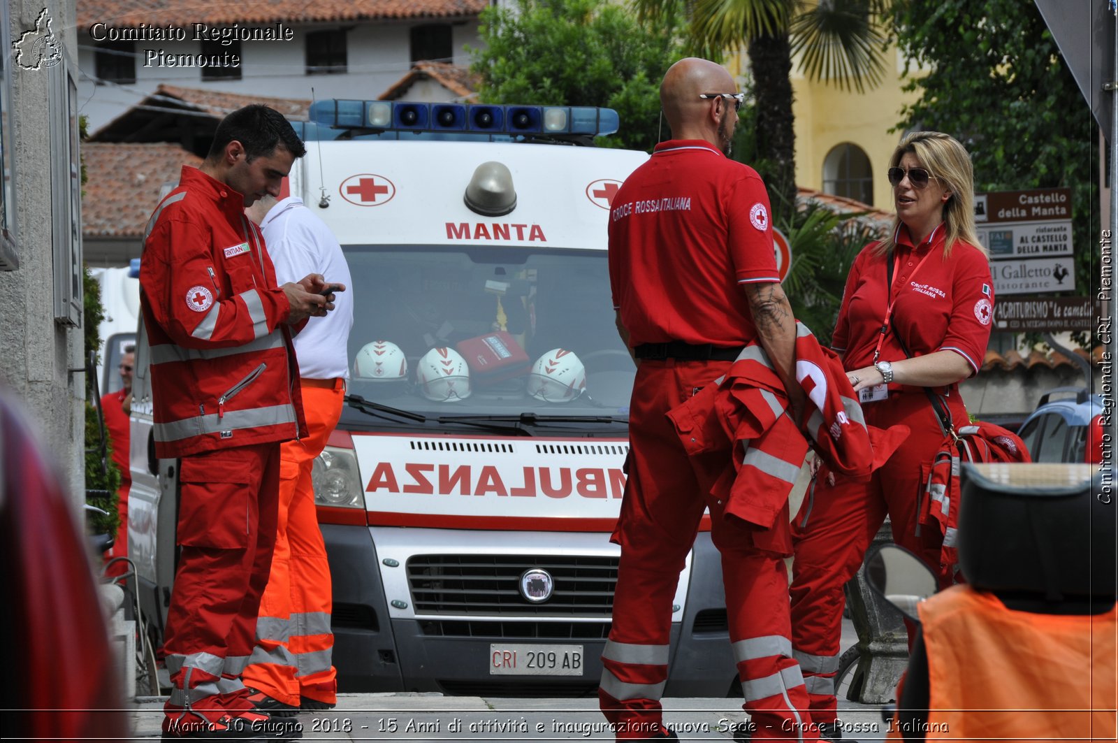 Manta 10 Giugno 2018 - 15 Anni di attivit e inaugurazione nuova Sede - Croce Rossa Italiana- Comitato Regionale del Piemonte