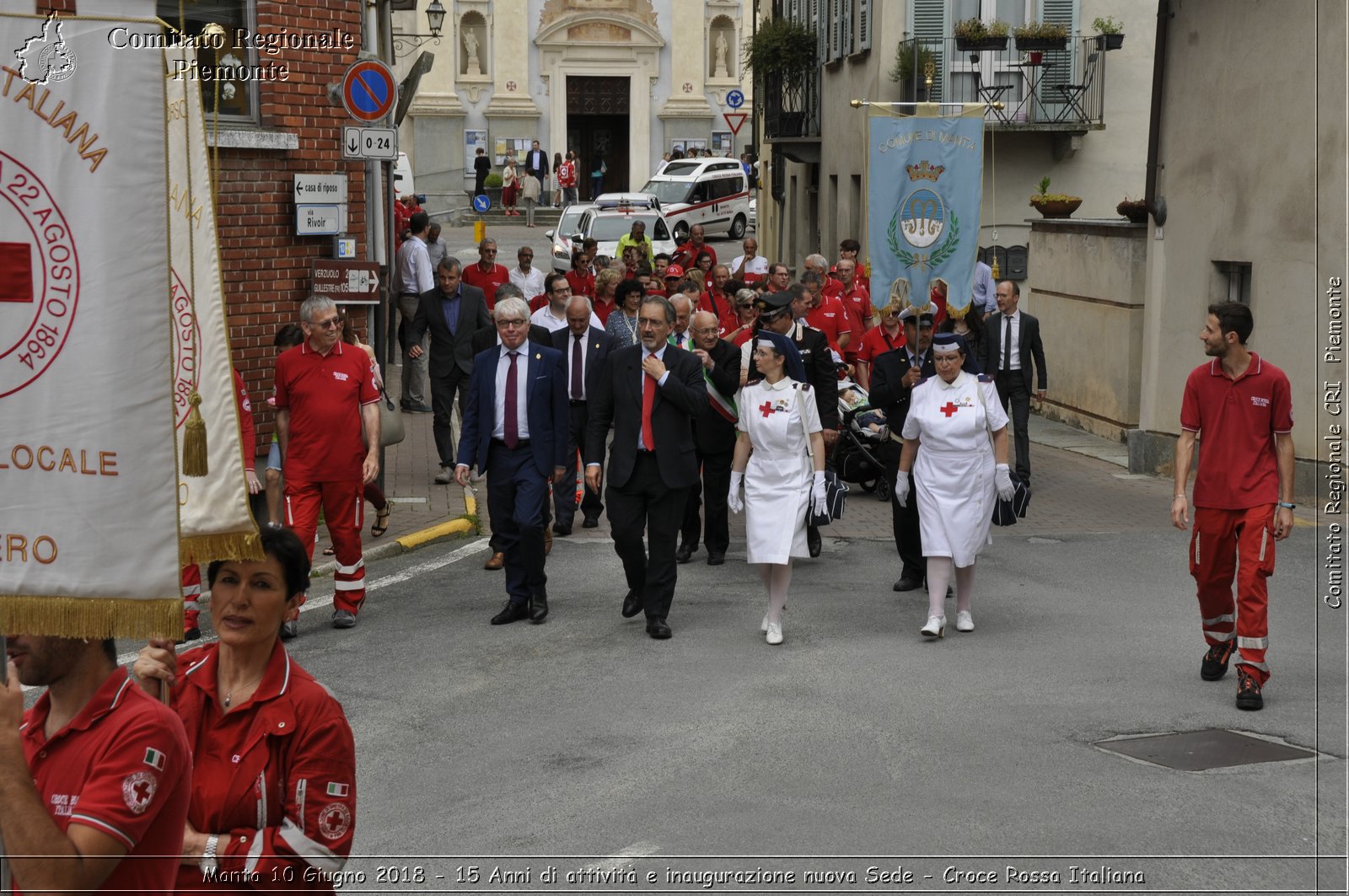 Manta 10 Giugno 2018 - 15 Anni di attivit e inaugurazione nuova Sede - Croce Rossa Italiana- Comitato Regionale del Piemonte