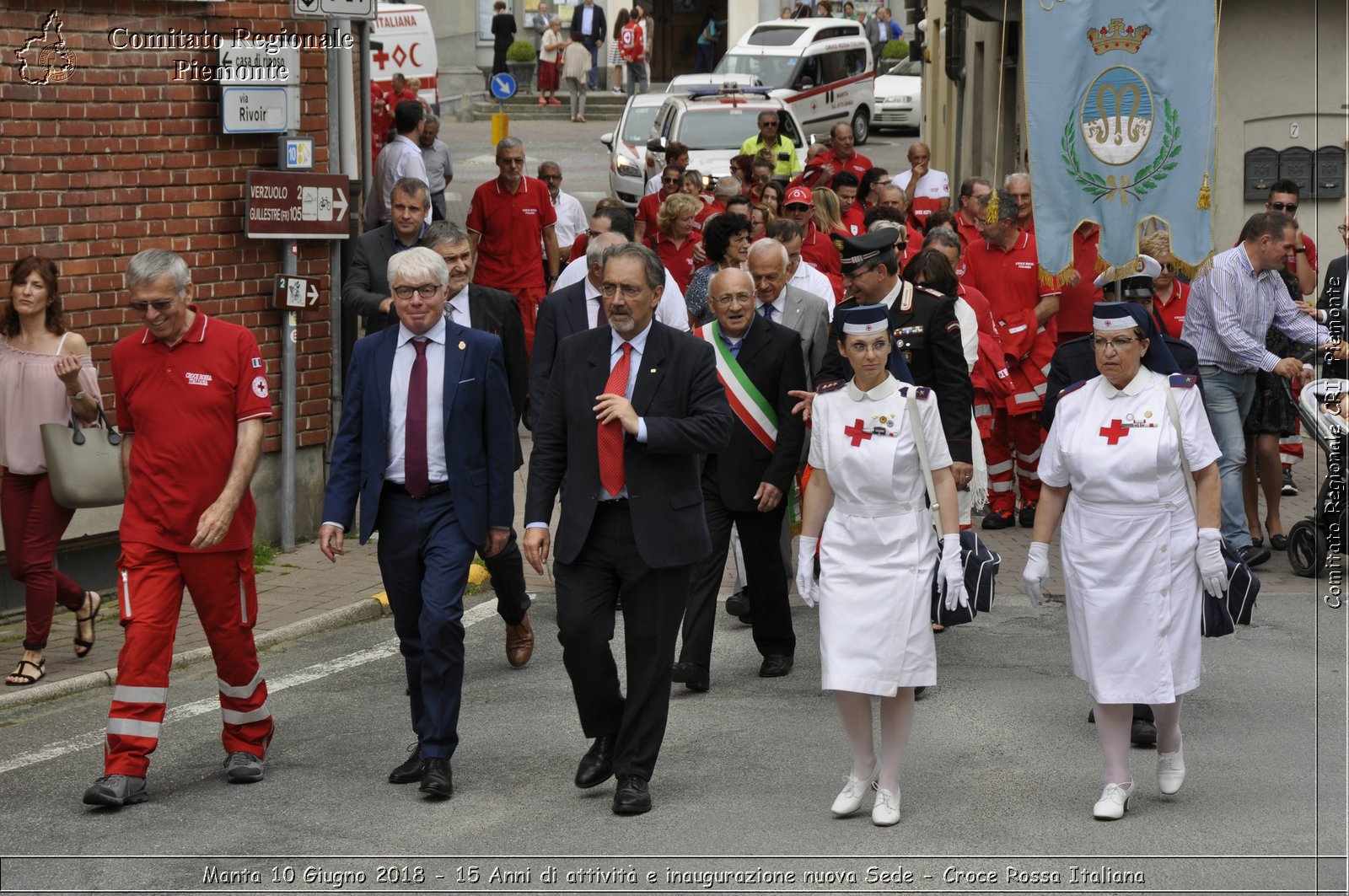 Manta 10 Giugno 2018 - 15 Anni di attivit e inaugurazione nuova Sede - Croce Rossa Italiana- Comitato Regionale del Piemonte