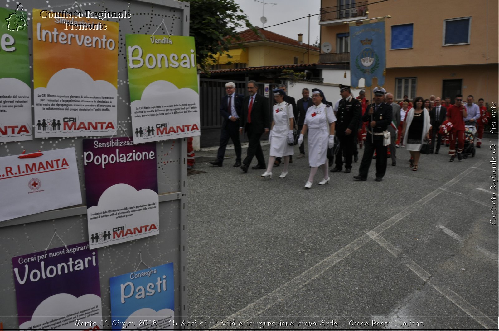 Manta 10 Giugno 2018 - 15 Anni di attivit e inaugurazione nuova Sede - Croce Rossa Italiana- Comitato Regionale del Piemonte