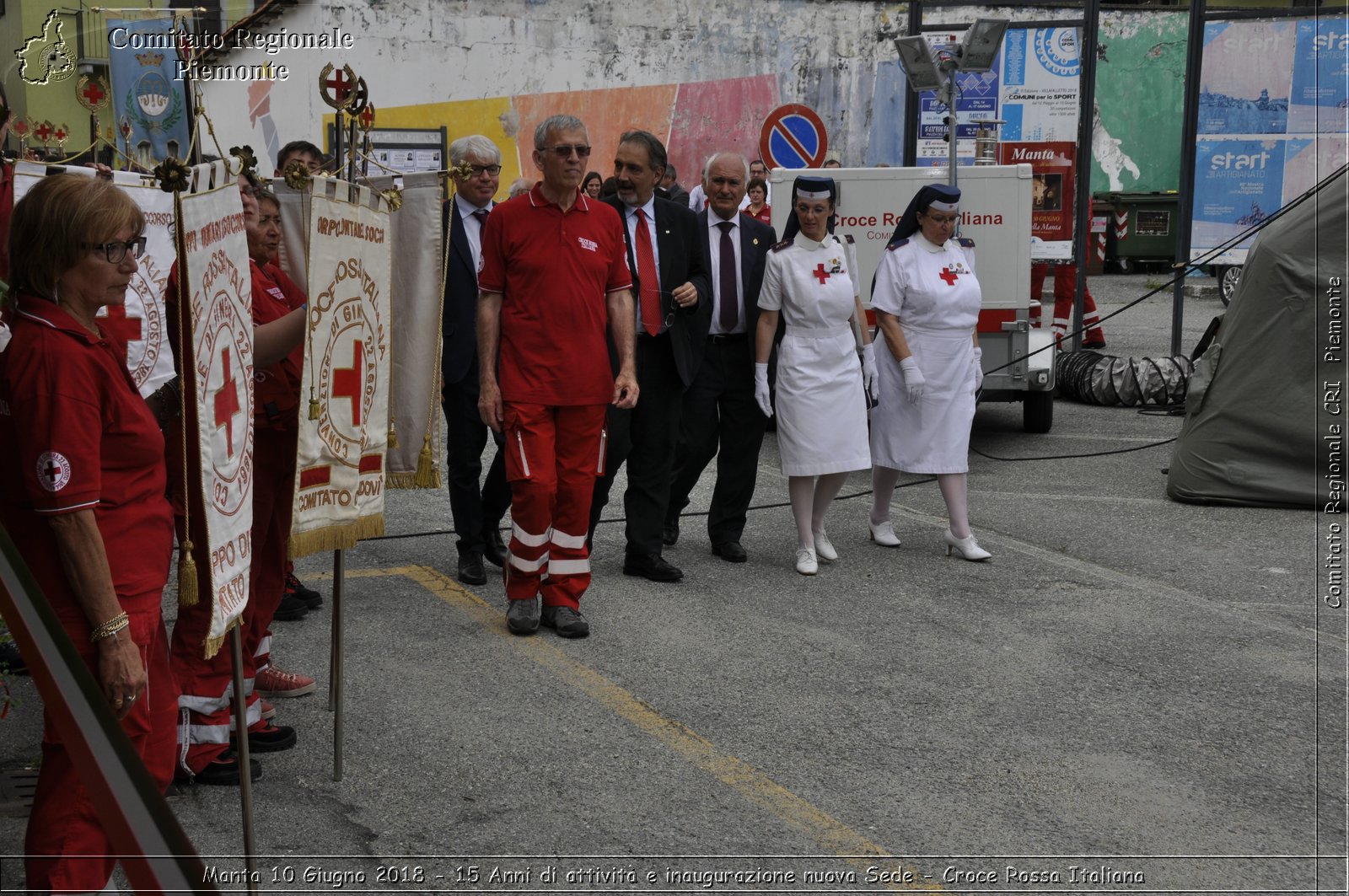 Manta 10 Giugno 2018 - 15 Anni di attivit e inaugurazione nuova Sede - Croce Rossa Italiana- Comitato Regionale del Piemonte