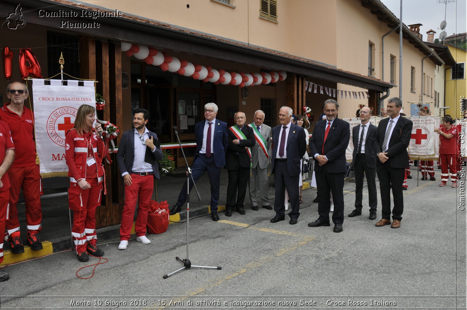 Manta 10 Giugno 2018 - 15 Anni di attivit e inaugurazione nuova Sede - Croce Rossa Italiana- Comitato Regionale del Piemonte