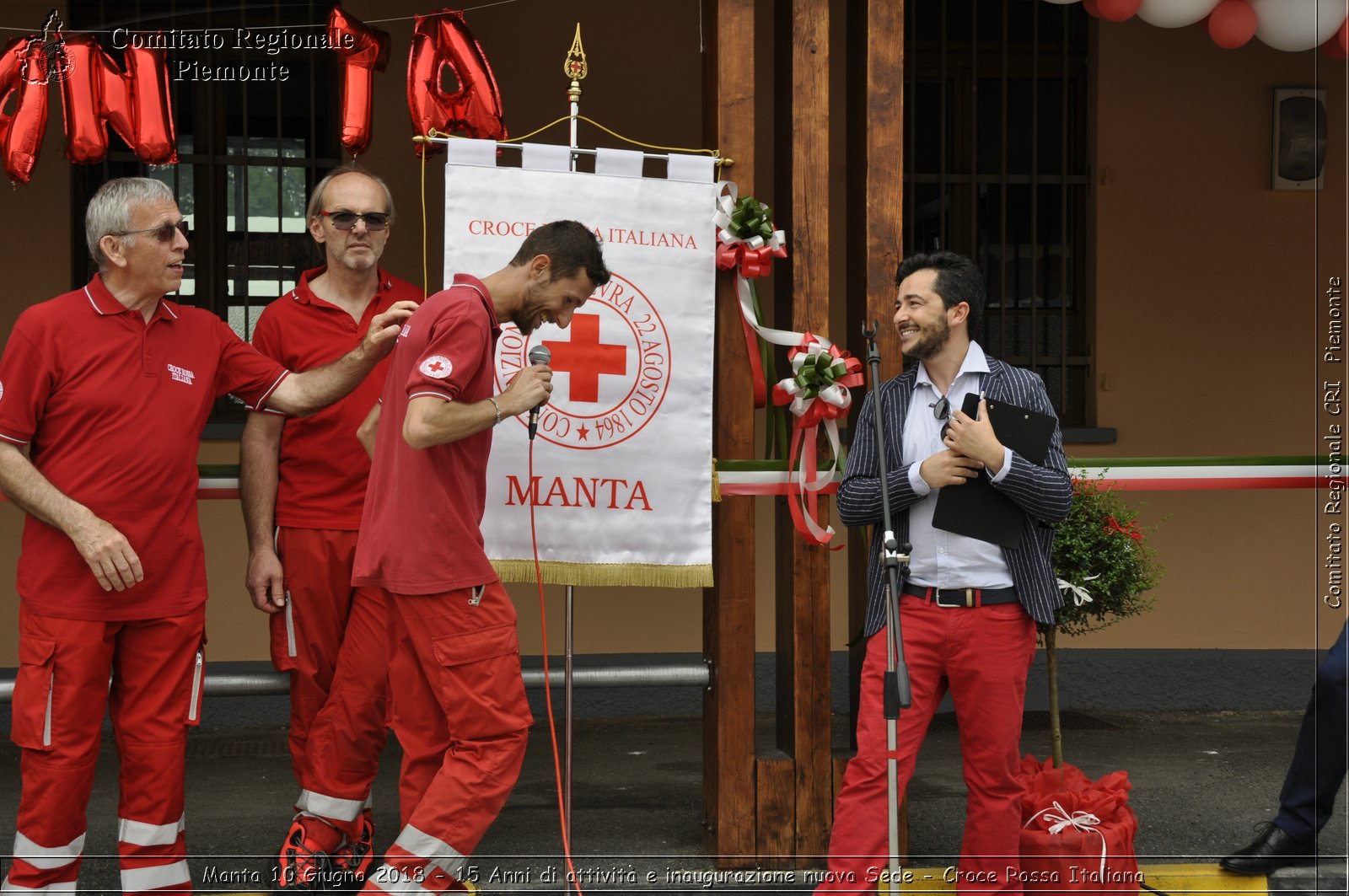 Manta 10 Giugno 2018 - 15 Anni di attivit e inaugurazione nuova Sede - Croce Rossa Italiana- Comitato Regionale del Piemonte