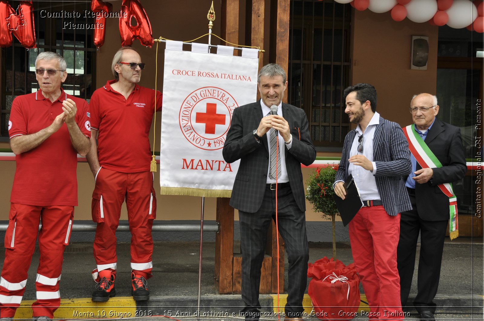 Manta 10 Giugno 2018 - 15 Anni di attivit e inaugurazione nuova Sede - Croce Rossa Italiana- Comitato Regionale del Piemonte