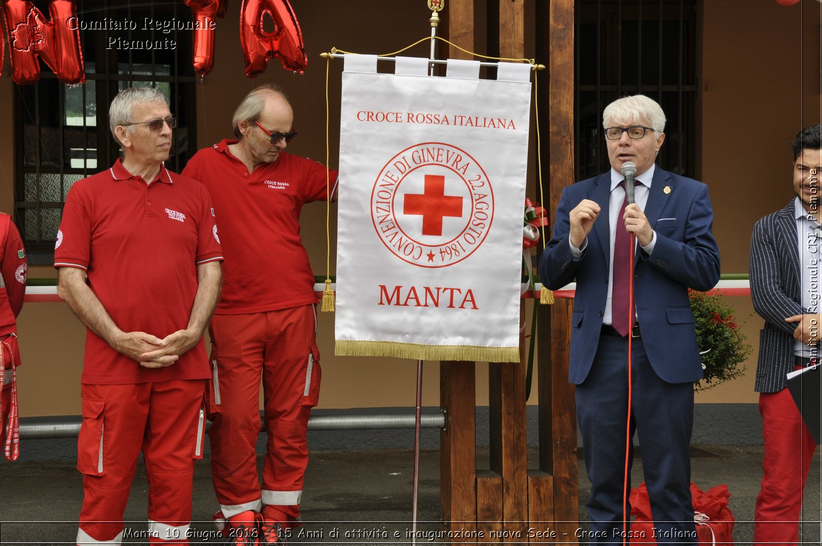 Manta 10 Giugno 2018 - 15 Anni di attivit e inaugurazione nuova Sede - Croce Rossa Italiana- Comitato Regionale del Piemonte