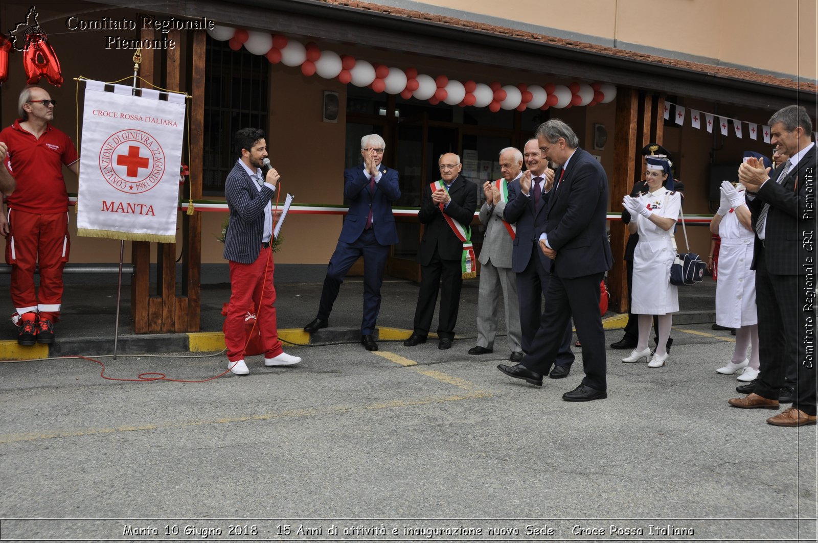 Manta 10 Giugno 2018 - 15 Anni di attivit e inaugurazione nuova Sede - Croce Rossa Italiana- Comitato Regionale del Piemonte