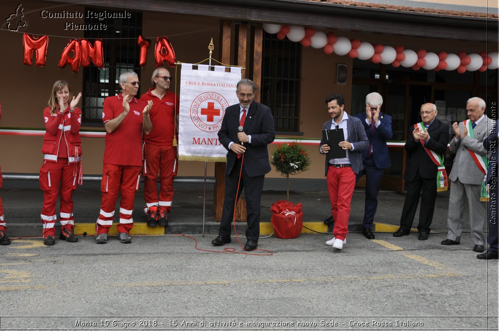 Manta 10 Giugno 2018 - 15 Anni di attivit e inaugurazione nuova Sede - Croce Rossa Italiana- Comitato Regionale del Piemonte