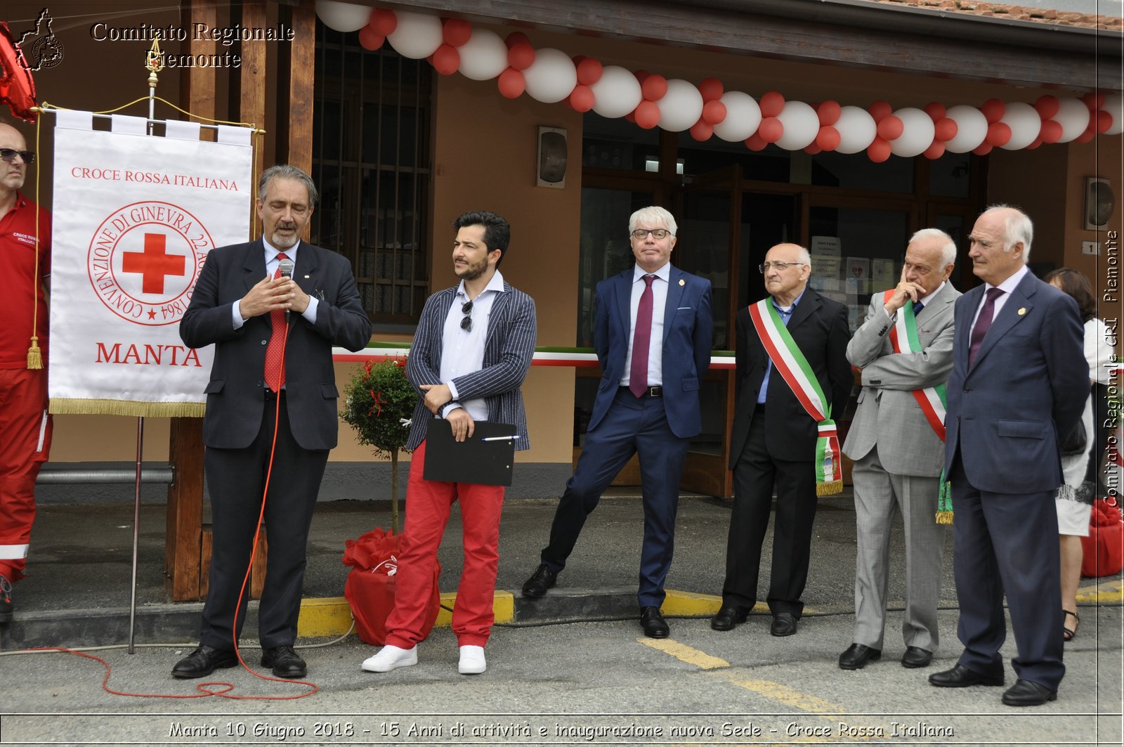 Manta 10 Giugno 2018 - 15 Anni di attivit e inaugurazione nuova Sede - Croce Rossa Italiana- Comitato Regionale del Piemonte