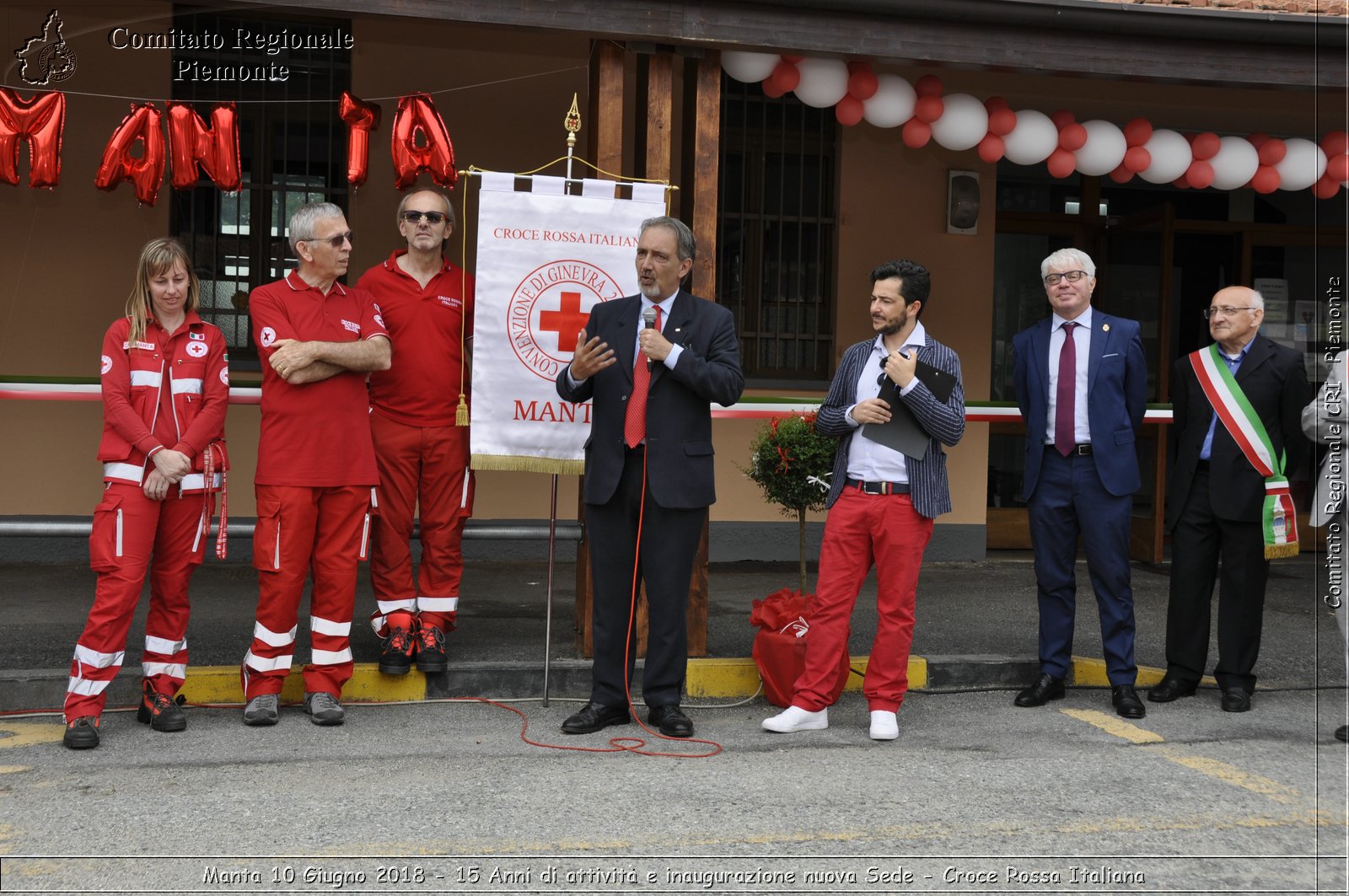 Manta 10 Giugno 2018 - 15 Anni di attivit e inaugurazione nuova Sede - Croce Rossa Italiana- Comitato Regionale del Piemonte