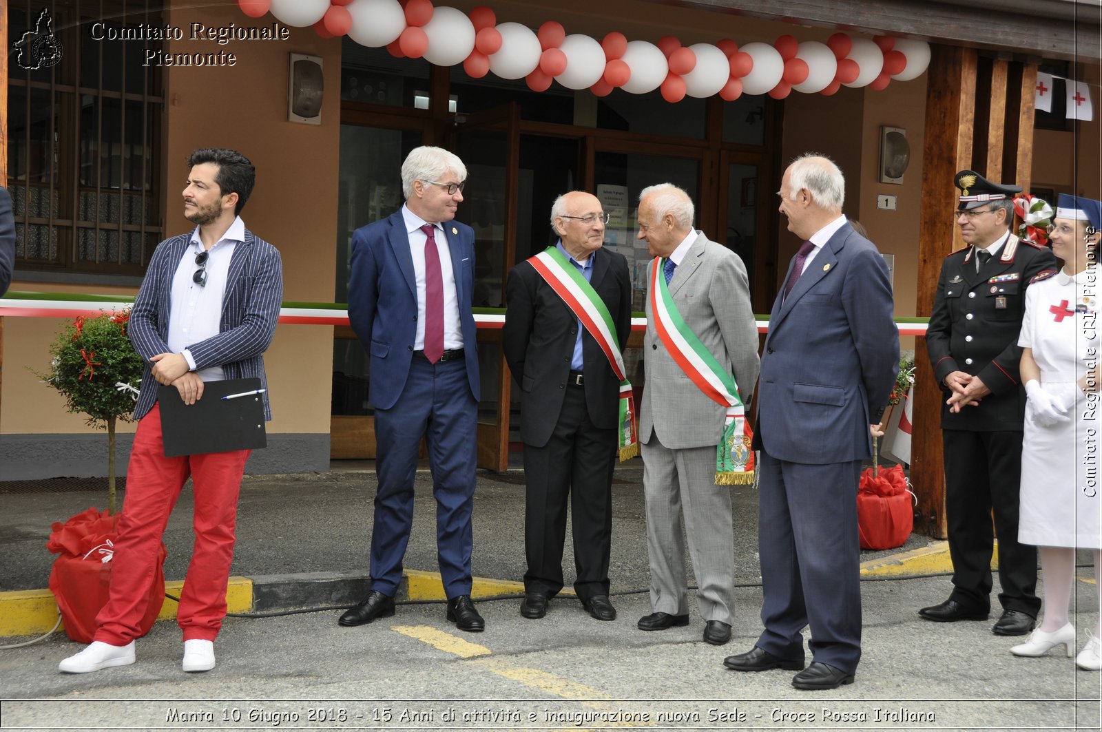 Manta 10 Giugno 2018 - 15 Anni di attivit e inaugurazione nuova Sede - Croce Rossa Italiana- Comitato Regionale del Piemonte