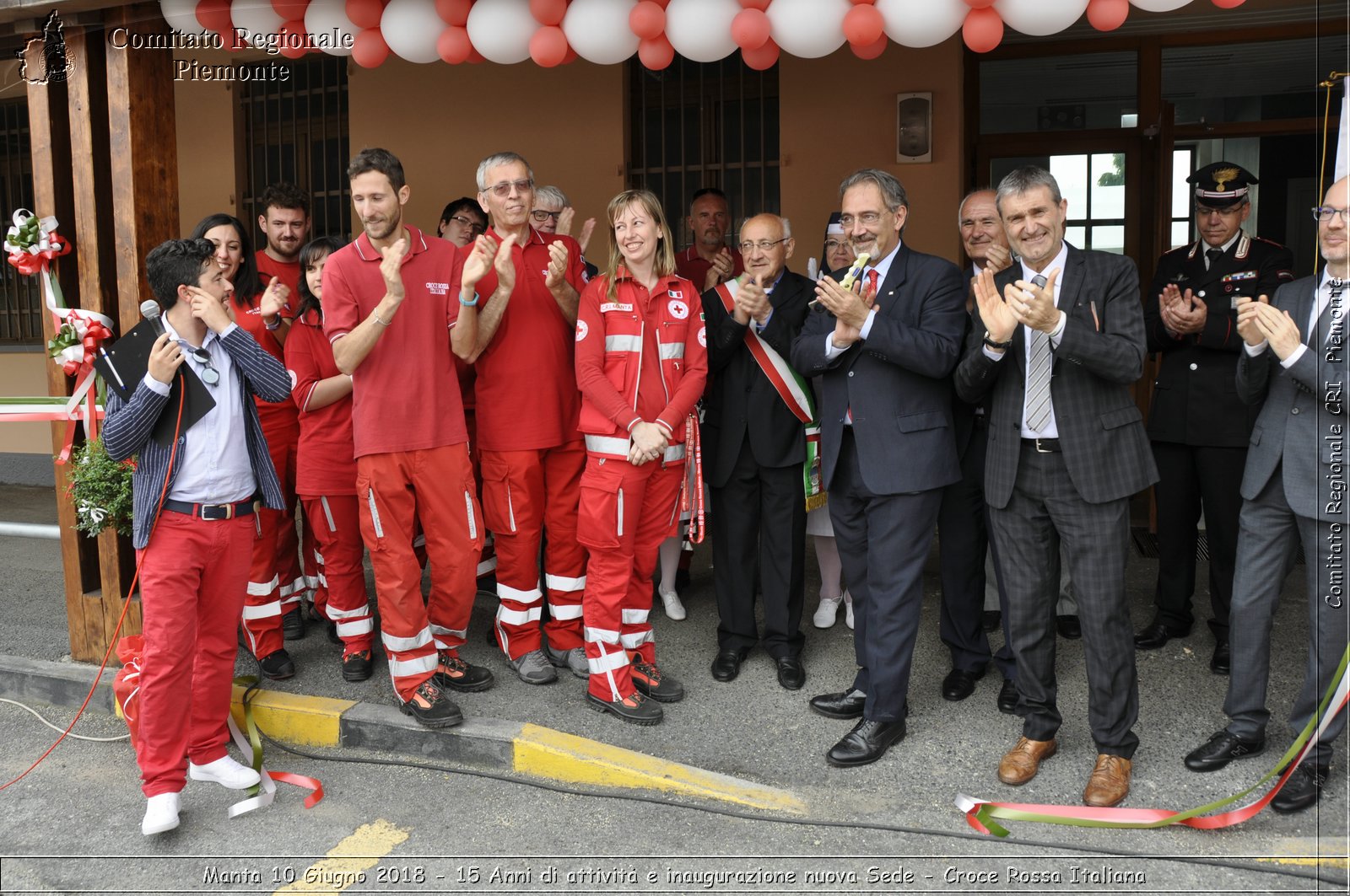 Manta 10 Giugno 2018 - 15 Anni di attivit e inaugurazione nuova Sede - Croce Rossa Italiana- Comitato Regionale del Piemonte