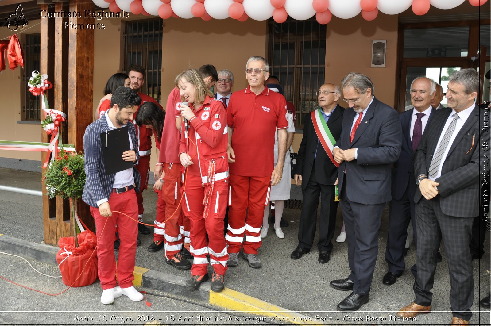 Manta 10 Giugno 2018 - 15 Anni di attivit e inaugurazione nuova Sede - Croce Rossa Italiana- Comitato Regionale del Piemonte