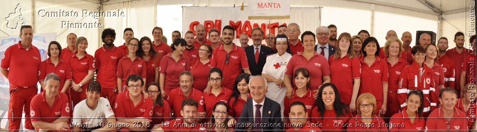 Manta 10 Giugno 2018 - 15 Anni di attivit e inaugurazione nuova Sede - Croce Rossa Italiana- Comitato Regionale del Piemonte