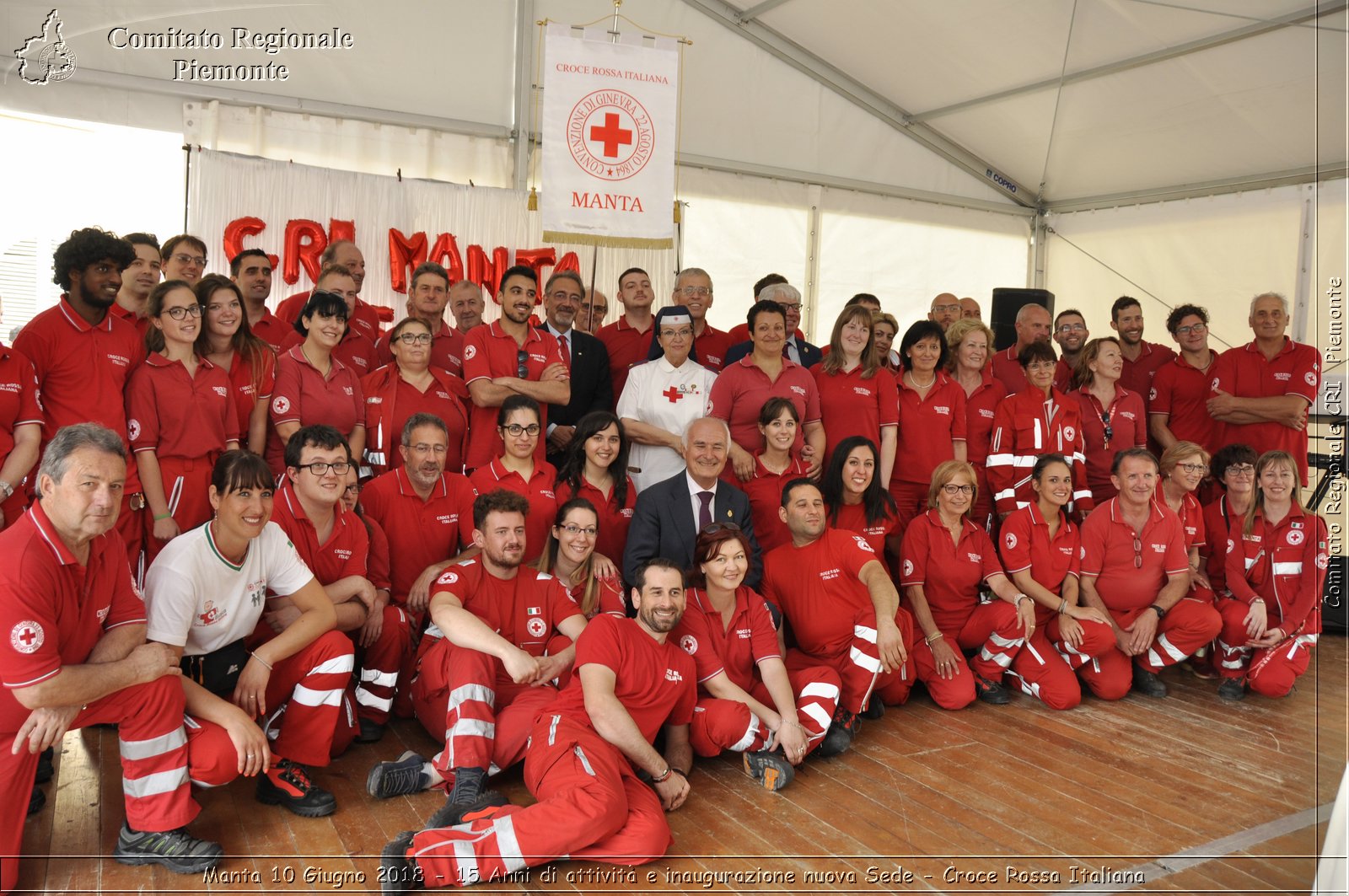 Manta 10 Giugno 2018 - 15 Anni di attivit e inaugurazione nuova Sede - Croce Rossa Italiana- Comitato Regionale del Piemonte